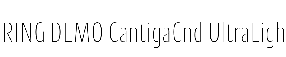  DEMO CantigaCnd UltraLight Regular