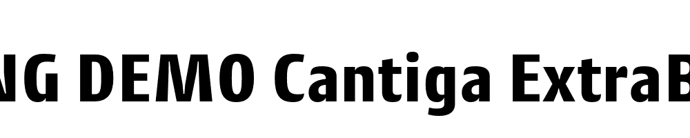  DEMO Cantiga ExtraBold Regular