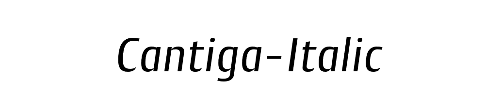 Cantiga-Italic