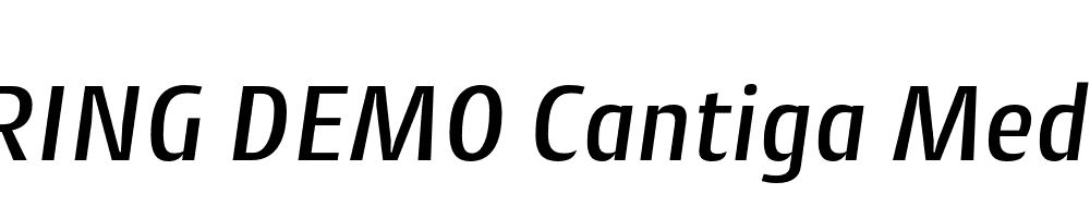  DEMO Cantiga Medium Italic