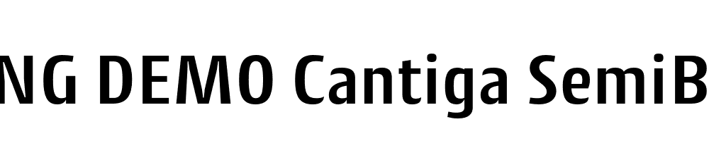  DEMO Cantiga SemiBold Regular