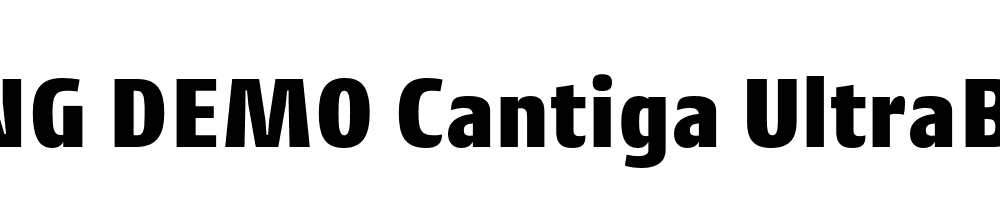  DEMO Cantiga UltraBold Regular