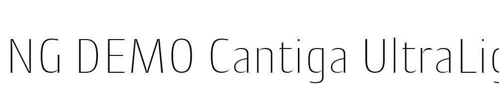  DEMO Cantiga UltraLight Regular