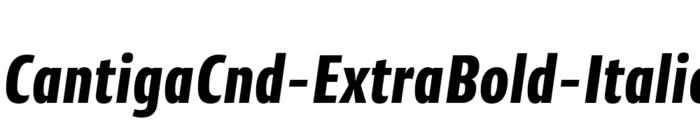 CantigaCnd-ExtraBold-Italic