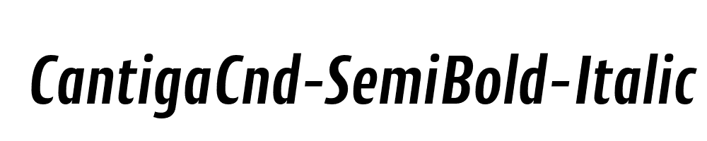 CantigaCnd-SemiBold-Italic