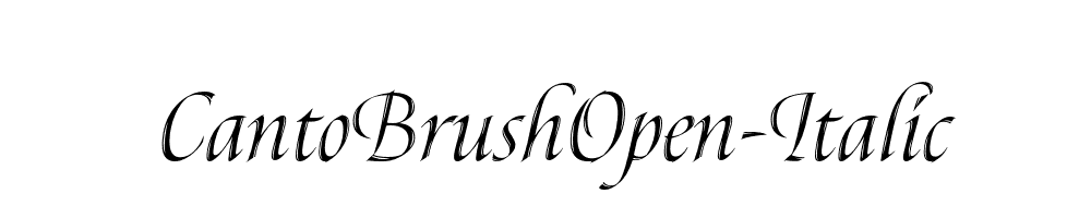 CantoBrushOpen-Italic