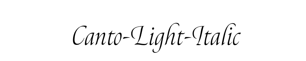 Canto-Light-Italic