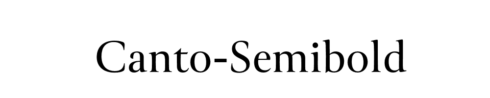 Canto-Semibold