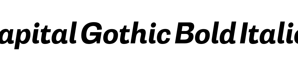  DEMO Capital Gothic Bold Italic Regular