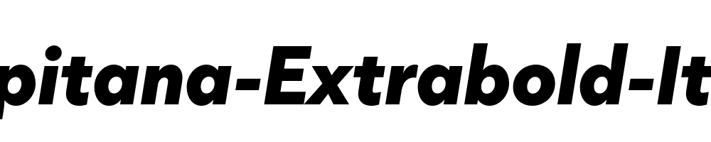 Capitana-Extrabold-Italic