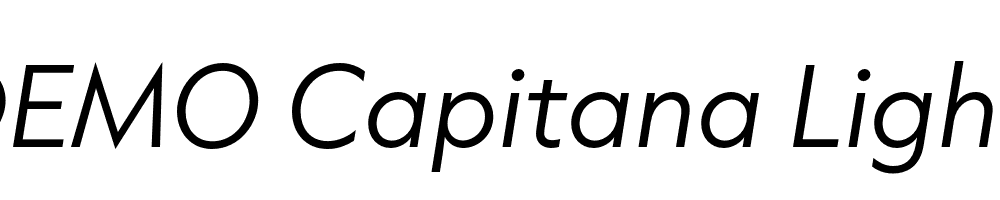 FSP DEMO Capitana Light Italic