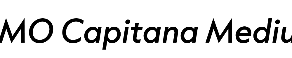 FSP DEMO Capitana Medium Italic