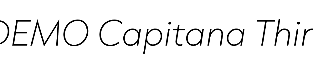 FSP DEMO Capitana Thin Italic