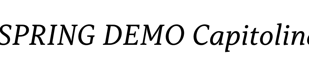  DEMO Capitolina Italic