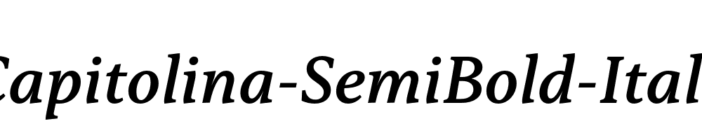 Capitolina-SemiBold-Italic