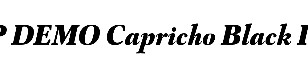 FSP DEMO Capricho Black Italic