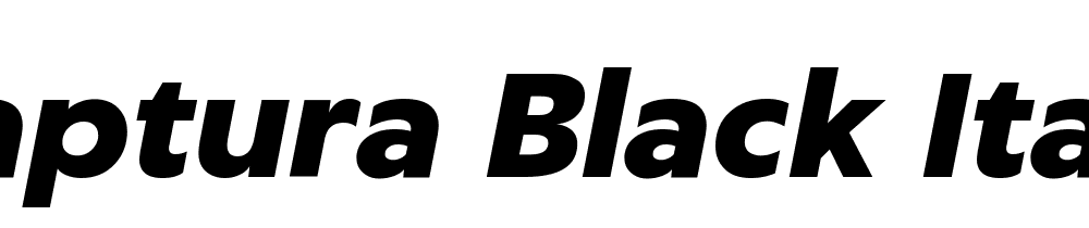 Captura Black Italic