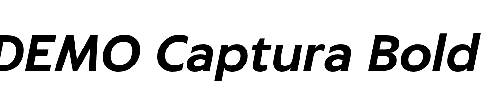 FSP DEMO Captura Bold Italic