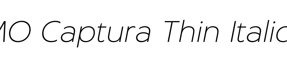 FSP DEMO Captura Thin Italic Regular