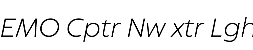 FSP DEMO Cptr Nw xtr Lght Italic