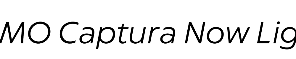 FSP DEMO Captura Now Light Italic