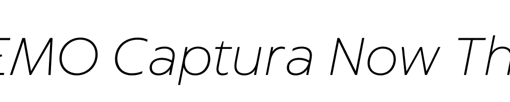 FSP DEMO Captura Now Thin Italic