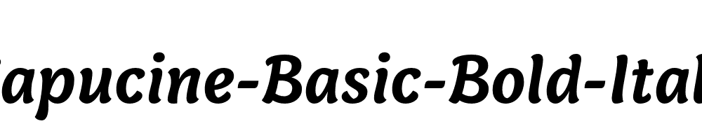 Capucine-Basic-Bold-Italic