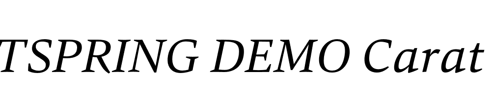  DEMO Carat Italic