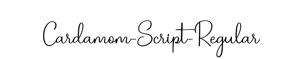 Cardamom-Script-Regular