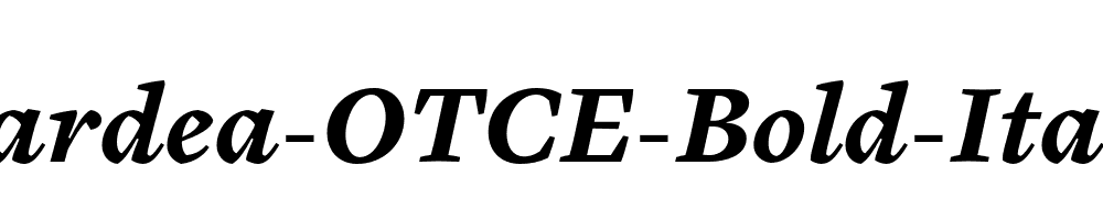 Cardea-OTCE-Bold-Italic