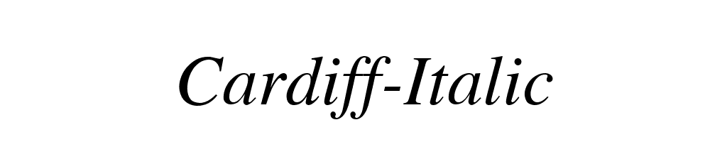 Cardiff-Italic