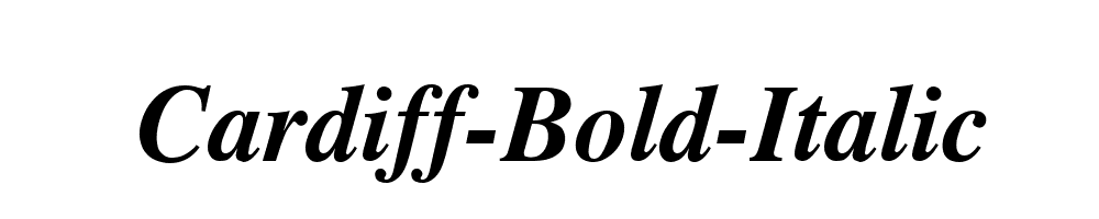 Cardiff-Bold-Italic