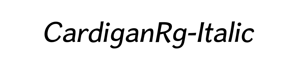 CardiganRg-Italic