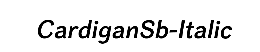 CardiganSb-Italic