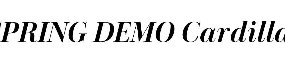  DEMO Cardillac Italic