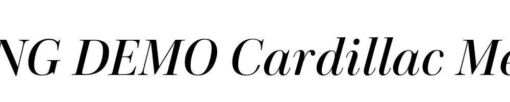  DEMO Cardillac Medium Italic