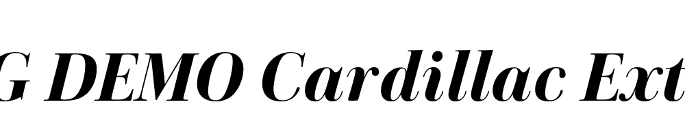  DEMO Cardillac ExtraBold Italic