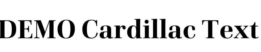 FSP DEMO Cardillac Text Bold