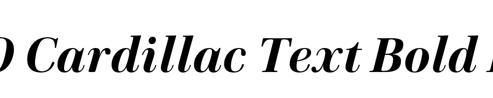 FSP DEMO Cardillac Text Bold Bold Italic