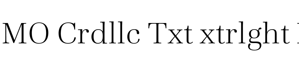 FSP DEMO Crdllc Txt xtrlght Regular