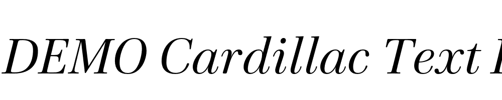 FSP DEMO Cardillac Text Italic