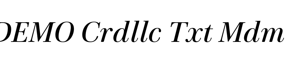 FSP DEMO Crdllc Txt Mdm Italic