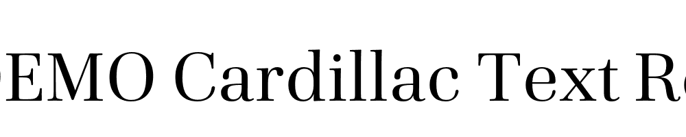 FSP DEMO Cardillac Text Regular