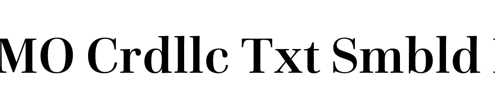 FSP DEMO Crdllc Txt Smbld Regular