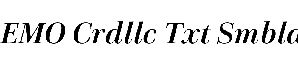 FSP DEMO Crdllc Txt Smbld Italic