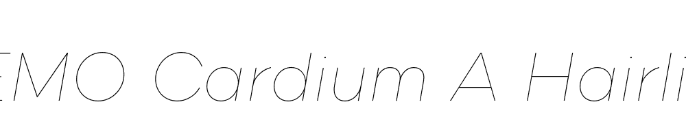 FSP DEMO Cardium A Hairline Italic