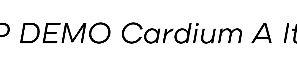 FSP DEMO Cardium A Italic