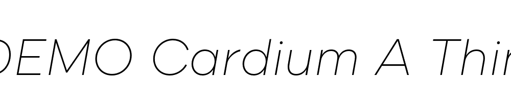 FSP DEMO Cardium A Thin Italic