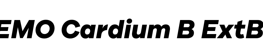 FSP DEMO Cardium B ExtBd Italic