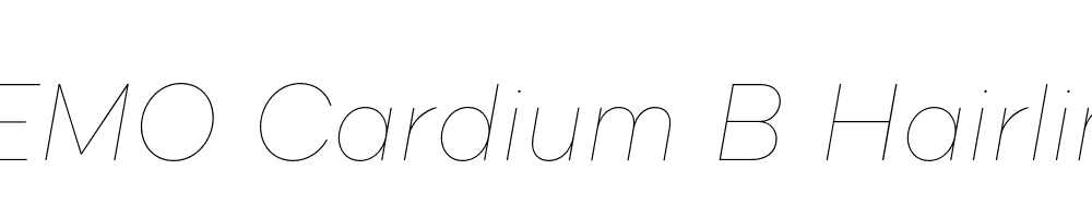 FSP DEMO Cardium B Hairline Italic